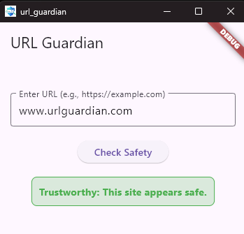 URL Guardian App Screenshot